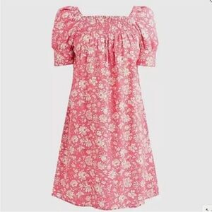 J. Crew Pink and White dress